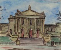 Ernest Amor (1889-1967) The Tate Gallery, London signed (lower right) watercolour 15 x 18cm.