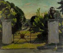 John Powell (20th Century) The Gate, 1949 signed and dated (lower right) oil on canvas 51 x 61cm.