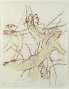 Nancy Spero (1926-2009) Dancers, 1994 signed with initials and dated in pencil (lower right)