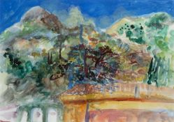 Dan Llewelyn Hall (b.1980) Fire Blossom, 2014 signed, titled, and dated (to reverse) watercolour