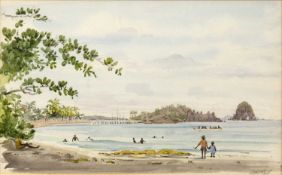 Graham Rust (b.1942) Indian Beach Scene signed (lower right) watercolour 17 x 27cm; and a further