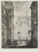 B. Larda (20th Century) Warsaw, 1954 signed and dated in pencil (in the margin) etching 21 x 16cm.