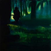 Susie Hamilton (b.1950) Upon the Hill & Grove at Bilbrough, 2001 a pair of acrylic on canvas 31 x