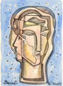 William Black (20th Century Cornish School) Dreamer, 1963 signed, dated, and titled (lower)