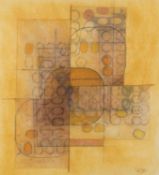 George Dannatt (1915-2009) Roman & Yellow Ochre, 1995 signed and dated in pencil (lower right) mixed