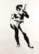 Blek Le Rat (b.1951) David with Kalashnikoff 190/200, signed and numbered in pencil (in the
