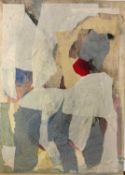 Bernard Kay (1927-2021) A pair of untitled abstracts, 1959 collage 58 x 40cm, unframed.
