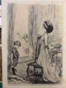 Claude Allin Shepperson (1867-1921) A Telling Off signed (lower right), inscribed (to reverse) pen