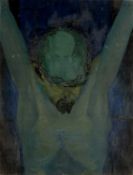 Anthony Curtis (1928-2018) Natal Crucifixion, 1952 signed and inscribed (to reverse) oil on board 64