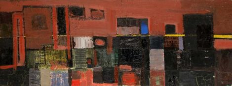 Anthony Curtis (1928-2018) Landscape from the Air, 1959 signed, titled, and dated (to reverse) oil