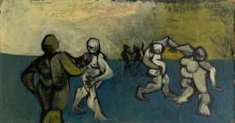 Anthony Curtis (1928-2018) Sketch of Jazz Dancers, 1955 signed and dated (upper right), titled (to