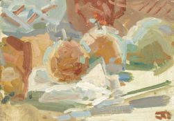 Jane Dowling (1925-2023) Apples and Pears, 2001 signed with initials (lower right) oil on board 12 x