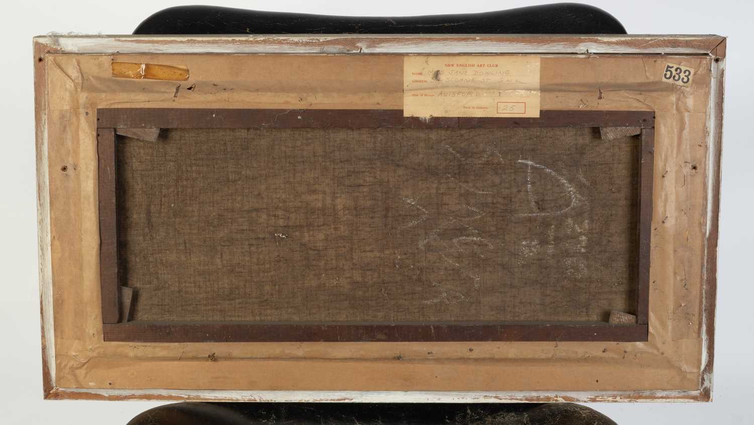 Jane Dowling (1925-2023) Avisford inscribed and titled (to label on the reverse) oil on canvas 24 - Image 3 of 3