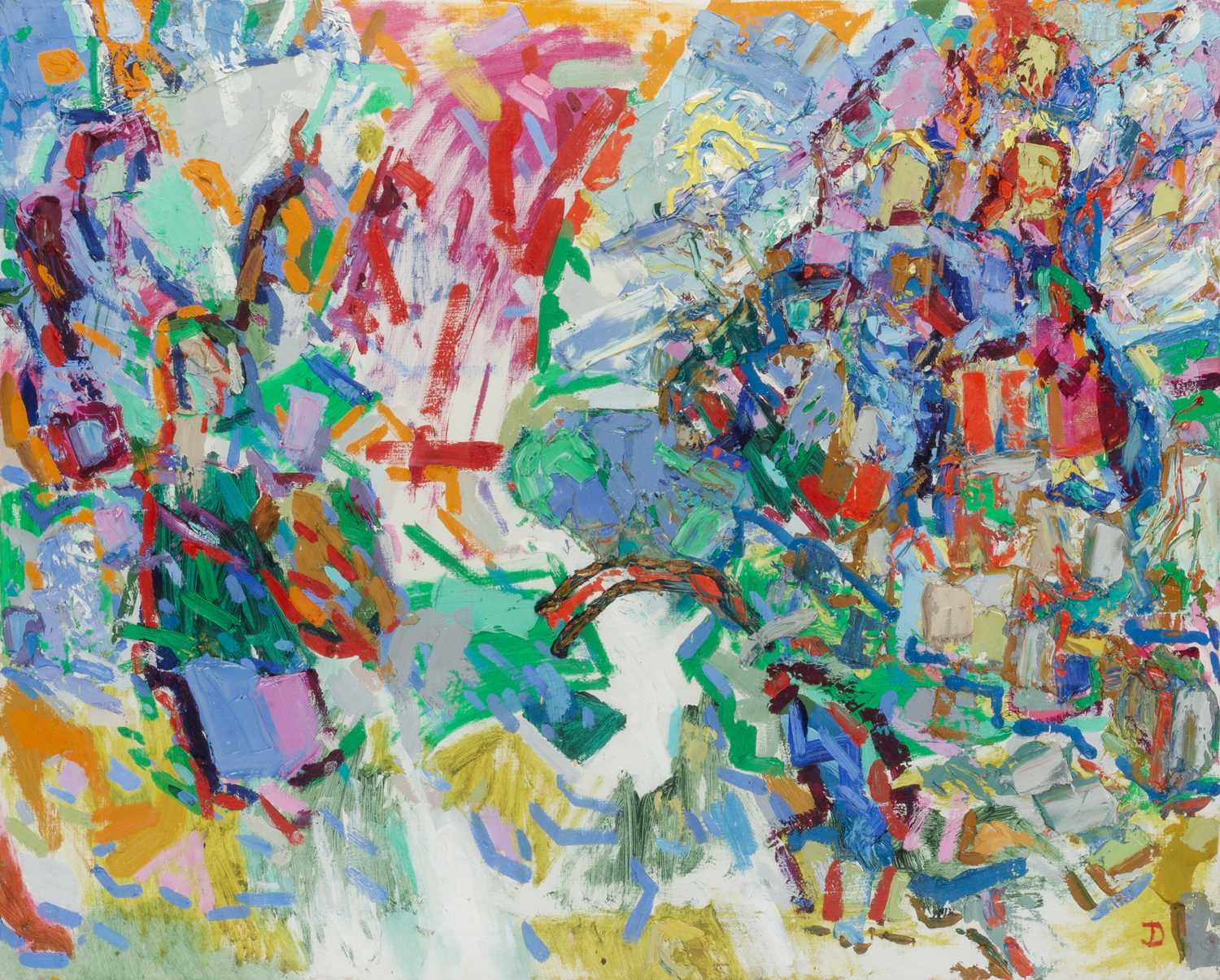 Jane Dowling (1925-2023) Transfiguration signed with initials(lower right) oil on canvas 61 x