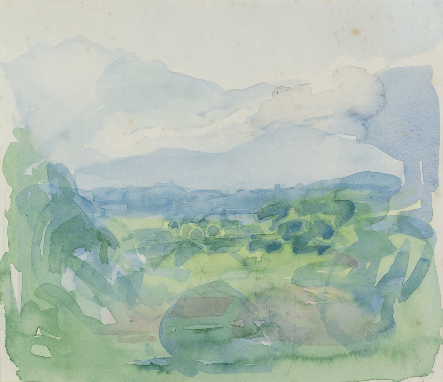 Jane Dowling (1925-2023) Country Path signed with initials (lower right) watercolour 17 x 25cm; - Image 2 of 6