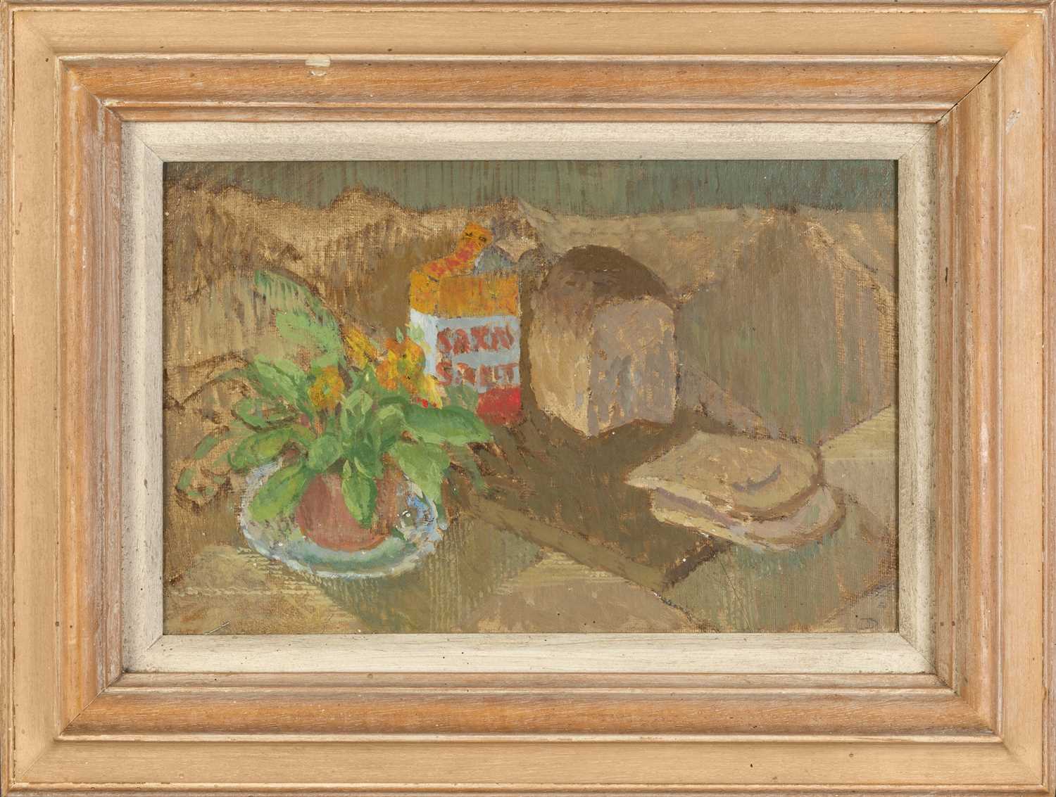 Jane Dowling (1925-2023) Bread and Salt signed with initials (lower right), titled (to reverse)