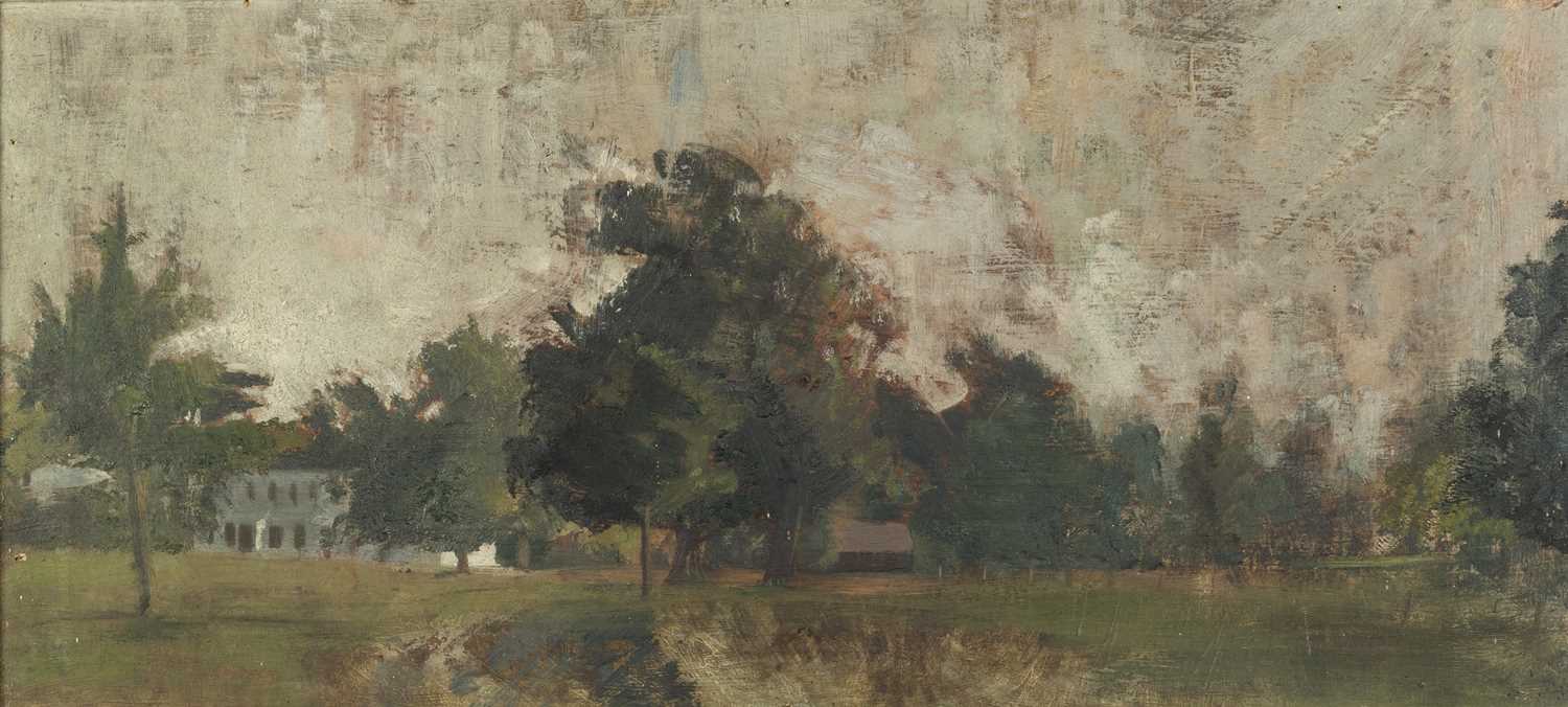 Jane Dowling (1925-2023) Avisford inscribed and titled (to label on the reverse) oil on canvas 24