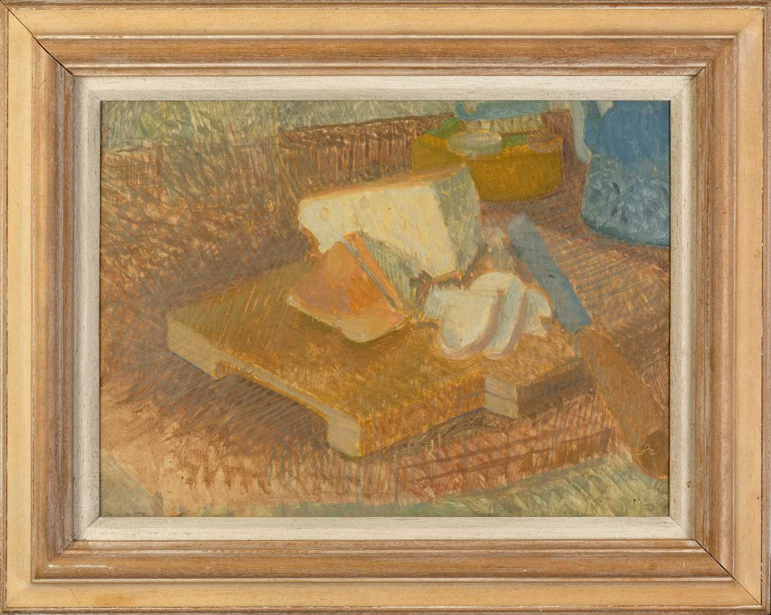 Jane Dowling (1925-2023) Bread with Knife signed with initials (lower right), titled (to reverse) - Image 2 of 3