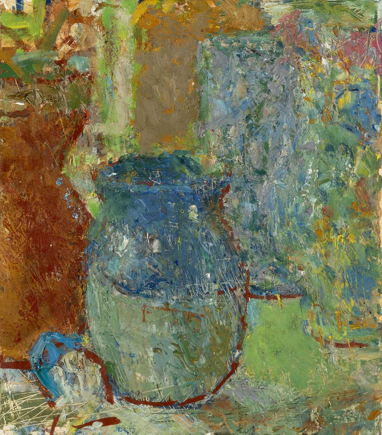 Jane Dowling (1925-2023) Three Still life oils depicting fruit, flowers, jugs, and vases,