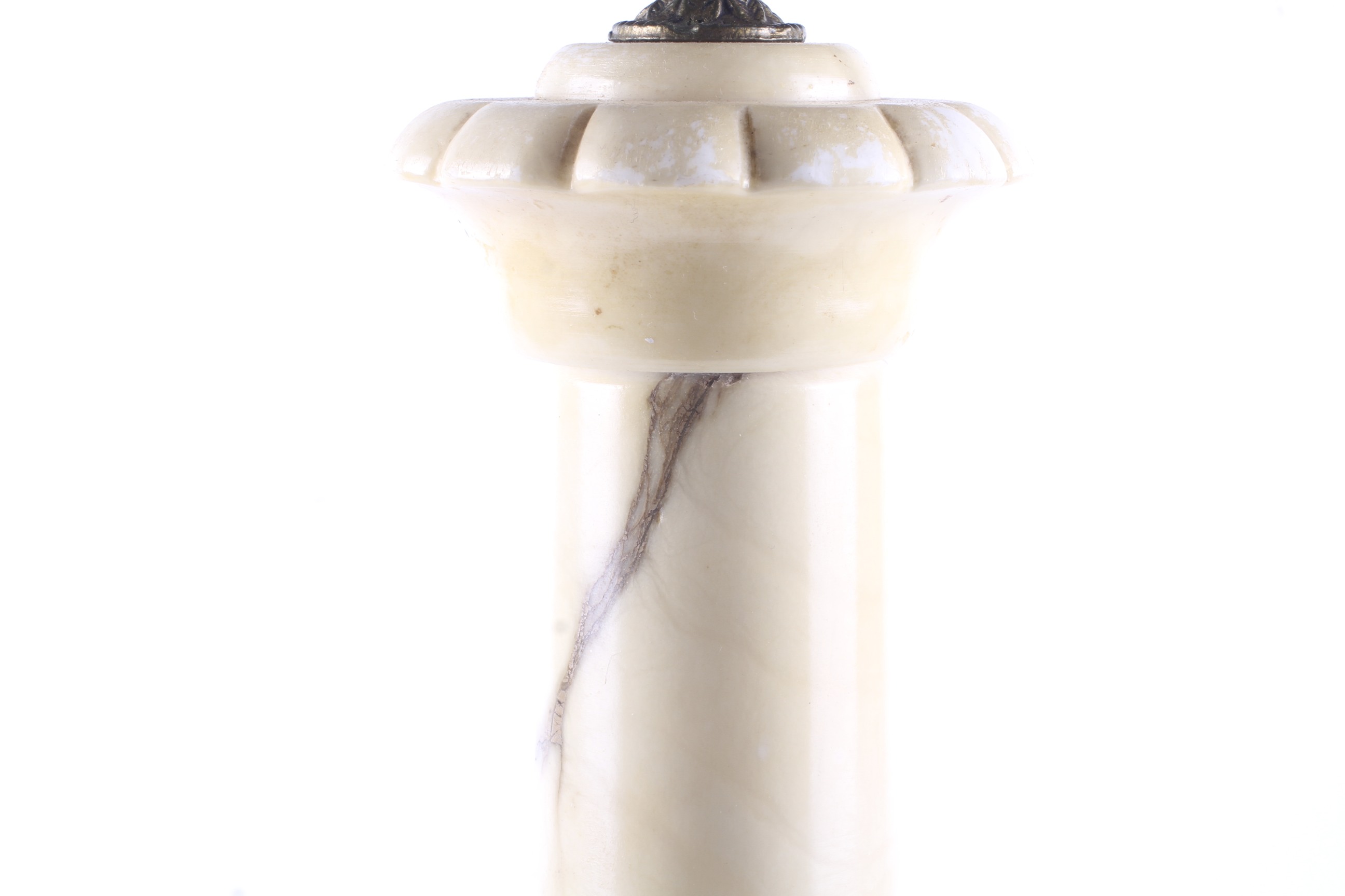 A mid-20th century marble table lamp. - Image 2 of 2