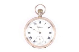 A.W.W. Co. Waltham Mass, an early 20th century 9ct gold cased keyless fob watch. Circa 1912. No.