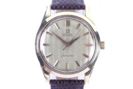 Omega, Seamaster, a gentleman's gold-plated and stainless steel automatic wrist watch, circa 1961.
