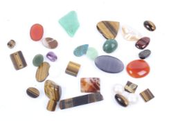 A collection of semi-precious stones.