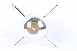A 'Sputnik' hand blown glass satellite.