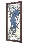 After Alphonse Mucha (Czech,1860-1939) 'Winter' art nouveau wall mirror.