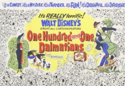 One Hundred and One Dalmations (1961) Walt Disney's movie film poster. Framed and glazed.