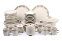 Mid-century Japanese Kasuga 'Showa' stoneware tea and dinner service.