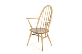 An Ercol Windsor 365A highback carver chair.