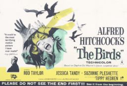 The Birds (1963) movie film poster. Universal International, directed by Alfred Hitchcock.