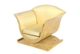 A contemporary Biedermeier style maple armchair.