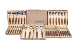 A collection of boxed mid-century Glosswood fine tableware.