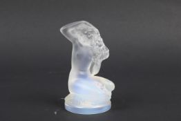 A Lalique Floreal opaline glass figure of a lady #11912.