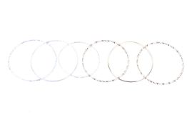Six bangles.