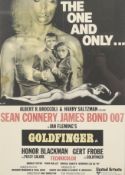 Goldfinger (1964) movie film poster. Ian Flemming's James Bond 007.