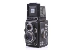 A Zeiss Ikon Ikoflex 6x6 medium format TLR camera. With a Zeiss-Opton 75mm f3.