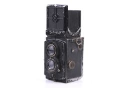A Rolleiflex Old Standard 6x6 medium format TLR camera. Serial Number 298503.