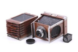 A J F Shew & Co London antique plate camera.