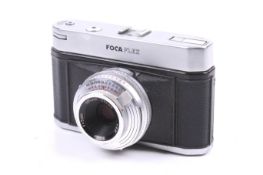 A Foca Focaflex 35mm SLR camera. With a Foca 50mm f2.8 Oplar-Color lens and ERC.