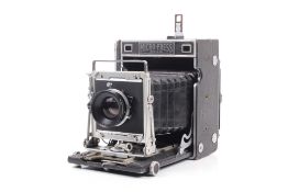 An M.P.P. Micro Press England 4x5 large format camera.