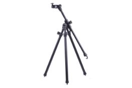 A Benbo Trekker camera tripod, in a black carry case.