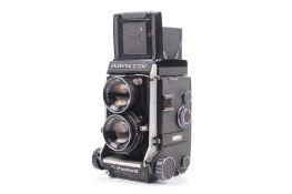 A Mamiya C330 6x6 medium format TLR camera. Serial No. D52949. With an 80mm f2.