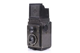 A Rolleicord I Model 1 'Art Deco' 6x6 medium format TLR camera. With a Carl Zeiss Jena 75mm f4.