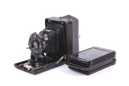 An ICA Dresden miniature 4.5x6 sheet film camera. With an ICA 75mm f4.