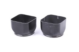 Two Hasselblad 150 lens hoods / shades. To fit Carl Zeiss 150mm Sonnar lens and others.