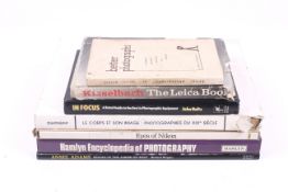 A collection of photography related books.