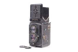 A Rolleiflex Old Standard 6x6 medium format TLR camera. Serial Number 462377.